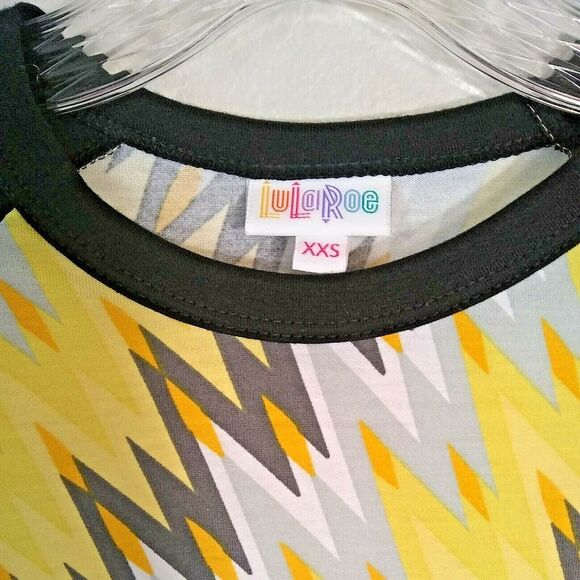 LuLaRoe Randy & Classic T Shirt Multicolored Lot of 2 Womens XXS Shirt - Picture 4 of 16